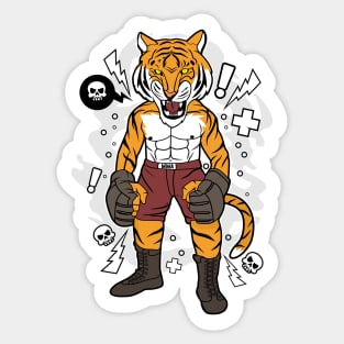 Tiger Boxer Sticker